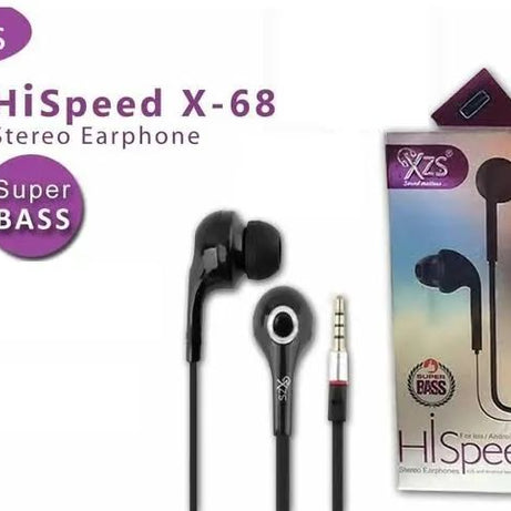 XZS X68 HI SPEED STEREO EARPHONES HANDSFREE SUPER BEST QUALITY - Oshi.pk - Buy & Sell Online