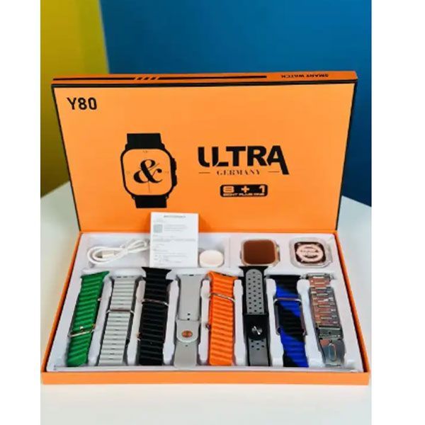 Y80 ULTRA Smart Watch Plus 8 Strap Combination With 2.02 Inch High Definition Large Screen - Oshi.pk - Buy & Sell Online