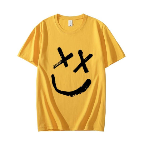 Yellow Printed Half Sleeves T-Shirt Round Neck Stylish T shirt Beautiful Prints - Oshi.pk - Buy & Sell Online