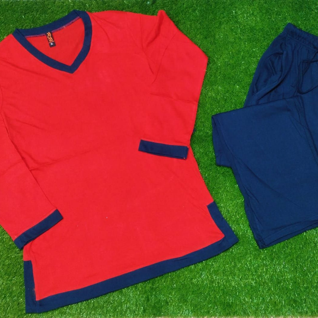 V Neck Tshirt Trouser Night Dress For Her - Oshi.pk - Buy & Sell Online