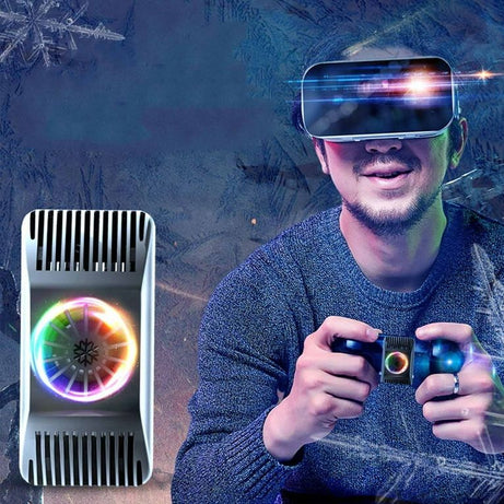 Z16 Mobile Cooler Radiator Stretchable for 4.5 to 6.5 Inches Phones Semiconductor Phone Cooling Bracket with Silent Fan for Video Watchin Gaming Lives - Oshi.pk - Buy & Sell Online