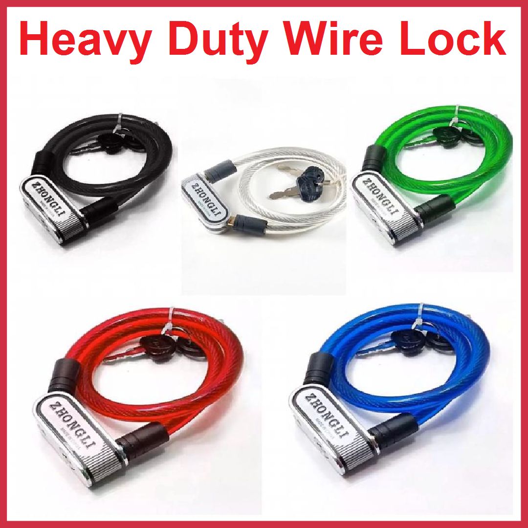 ZHONGLI Heavy Duty Wire lock for Bikes and bicycles Wirelock - Oshi.pk - Buy & Sell Online