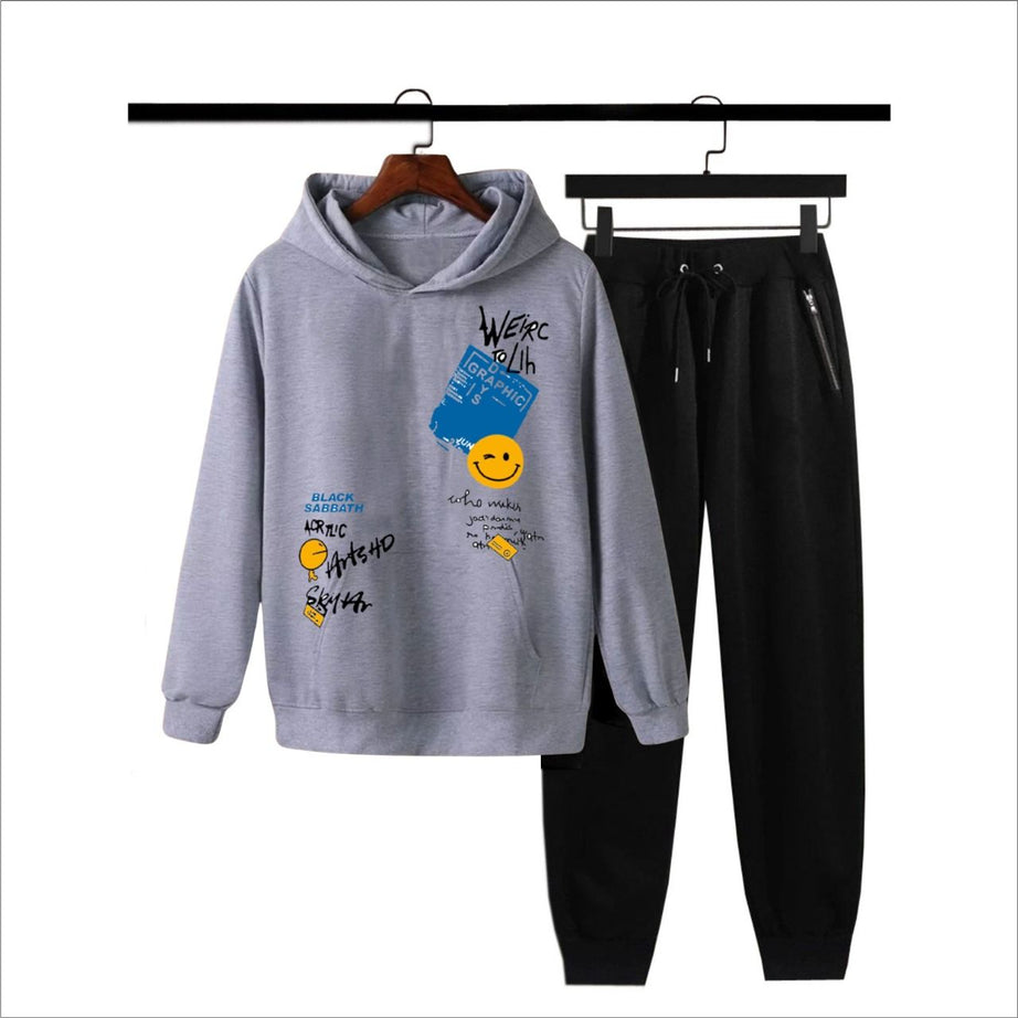 ZIK ZAK Hoodies TRACK SUIT For Men & Boy Printed Kangaroo Pocket Drawstring Pullovers Clothing Long Sleeves Export Quality Winter Wear - Oshi.pk - Buy & Sell Online