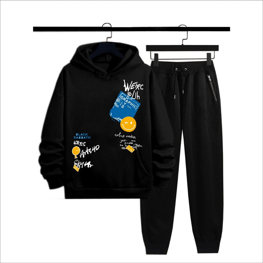 ZIK ZAK Hoodies TRACK SUIT For Men & Boy Printed Kangaroo Pocket Drawstring Pullovers Clothing Long Sleeves Export Quality Winter Wear - Oshi.pk - Buy & Sell Online