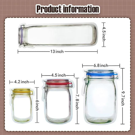Zipper Jar Bags pack of 3 - Oshi.pk - Buy & Sell Online