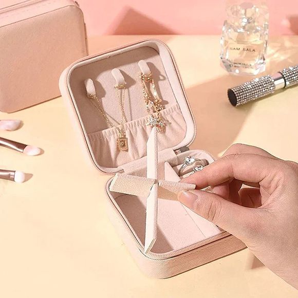 Zipper Portable Jewellery Box - Oshi.pk - Buy & Sell Online