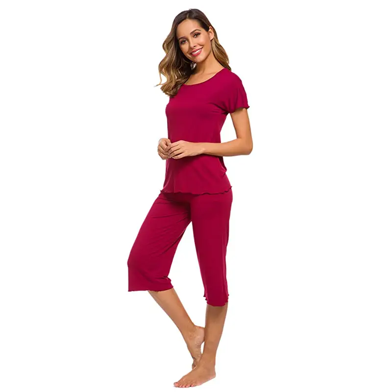 Buy Womens Ultra Soft Tank Top and Capri Pajama/Pj Sets Sleepwear (Red) at  Lowest Price in Pakistan