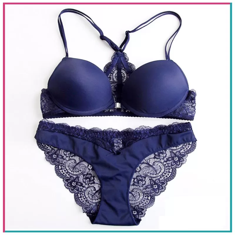 Buy Imported Lingerie Padded Bras & Panties Set For Women/Girls at