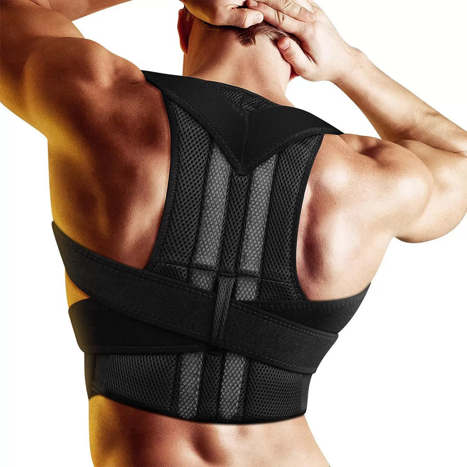 Buy Adjustable Adult Corset Back Posture Corrector Therapy Shoulder Lumbar  Brace Spine Support Belt Posture Correction for Men Women at Lowest Price  in Pakistan