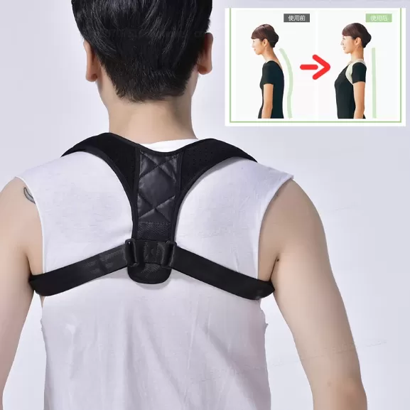 Back Posture Corrector Cotton Lumbar Bandage Spine Support Corset Belt  Unisex