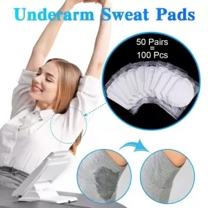 10Pcs / 5 Pair Summer Deodorants Cotton Pads Underarm Armpit Sweat Pads Dress Disposable Stop Sweat Shield Guard Absorbing