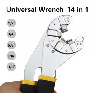 Universal Multifunctional Wrench 14 In 1 Orque Adjustable Spanner Tool