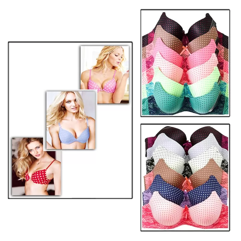 Buy Imported Best Quality Polka Dotted Padded Bras for Women/Girls at  Lowest Price in Pakistan