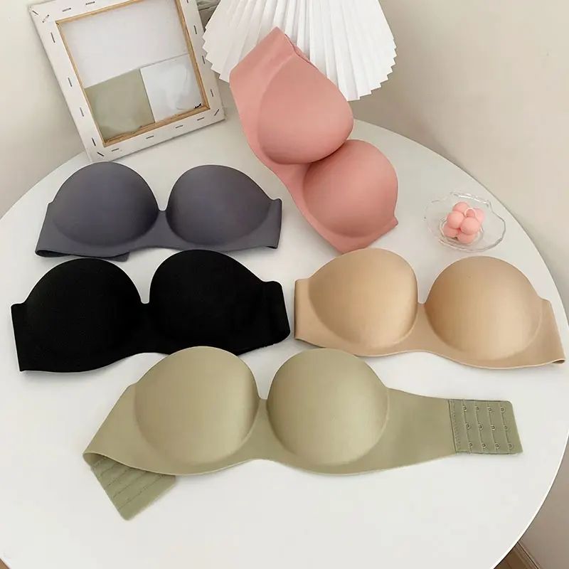 Buy Backless Strapless Bra Push up Padded Bras for Woman at Lowest