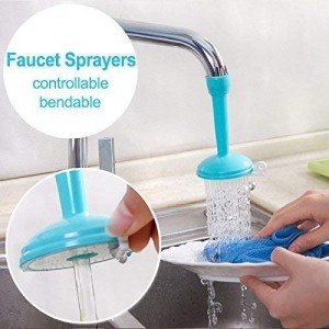 2 in 1 Silicone Kitchen Shower Splash Faucet Water-saving Filter Shower Water Rotating Spray Regulator