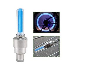 2 Pcs Cycle Bike Glow In The Dark Car Tyre Valve Cap Motion Running Sensor Activated Wheel Spokes Neon LED Light