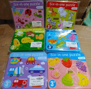 6 in 1 Best Combo of 5 Puzzles + 1 Caterpillar Twister for Kids(Random design will be send)