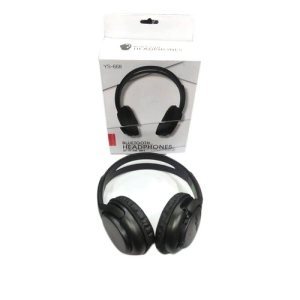 668 Black Wireless Bluetooth Headphones