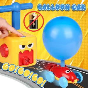 Air Power Toy Powered Balloon Launch Tower Balloon Car Toys for Kids