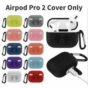 Airpods_ Pro 2 Soft Silicone Protective Anti Dust-Proof Case With Clip Holder - High Quality Flexible Anti Scratch Cover Protection Pouch - Various Co