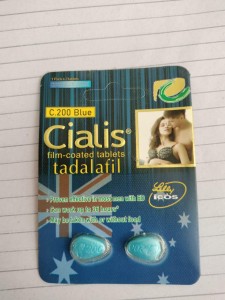 Authentic Cialis C200 Blue 2 Tablets Card Made In UK