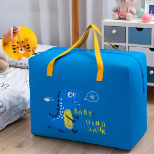 Blue Color Baby Dinosaur Cloth Organizer and Storage Box