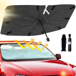 Car Windshield Sunshade Cover Umbrella for UV Reflecting and Heat Protection Foldable High Quality Car Sunshades for Windshield Interior Heat Protec