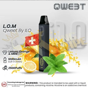 DISPOSABLE BY QWEET 2500 PUFFS 2% NIC STRENGTH