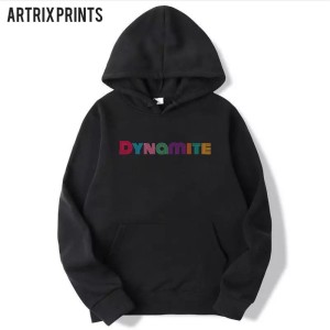 High quality imported casual Dynamite Printed Black Hoodie For Girls