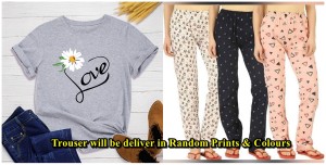 High Quality pack of 1 Sleep wear available in random prints and colours for Women's/Girls.