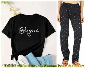 High Quality pack of 1 Sleep wear available in random prints and colours for Women's/Girls.