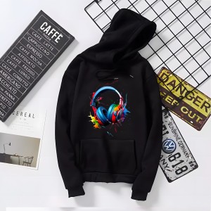 Hoodie For Mens Printed Kangaroo Hoodie Pocket Drawstring Pullovers Clothing Long Sleeves Export Quality Winter Wear