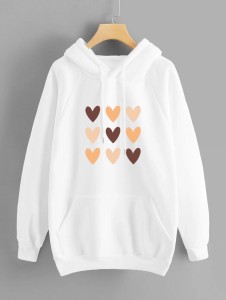 Hoodies For WOMEN & GIRL MULTI HARD Printed Kangaroo Pocket Drawstring Pullovers Clothing Long Sleeves Export Quality Winter Wear