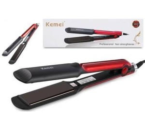 Kemei Km-531 Professional Hair Straightner with Temperature Control ionic plate hair straight