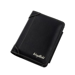 Kingdushi Men's Short Wallet Fashion Card Holders Zipper Casual Portable Coin Purse New Leather Male Cash Clutch Bag For Boy Gift