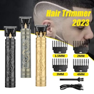 Men's vintage T9 hair trimmer Expert Hair Cutting Device Travel-friendly cordless beard trimmer and hair clipper