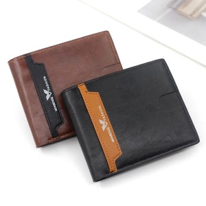 Menbense Fashion Edition Luxury PU Leather Men's Short Wallet with Spacious Capacity