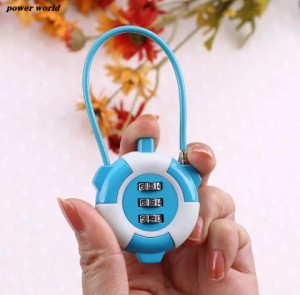 Mini Zinc Alloy Cute Cartoon Password Lock Baggage Combination Lock Password Padlocks