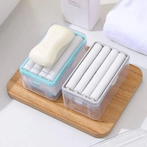 Multifunction Foaming Soap Dish With Drain Soap Box With Bubbler Suitable For Laundry Soap Holder