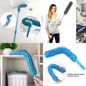 Fan Brush Air Conditioner Dust Brush Sweeping Long Handle Dust Brush  Bendable Multi-purpose Brush Fan Cleaning Hair Duster