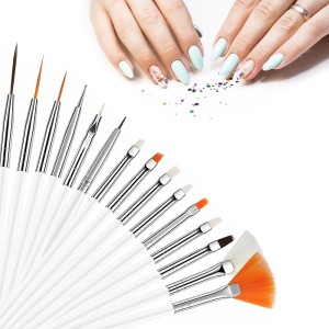 Nail Brush For Manicure Gel Brush For Nail Art 15Pcs/Set Nail Brush Gel Brush