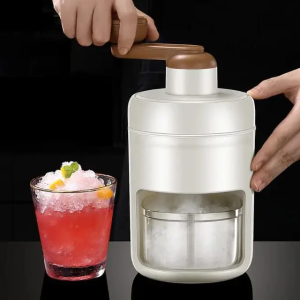 New Household Mini Ice Shaver Crusher Snow Cone Portable Manual Crushing Ice Maker DIY Drink Smoothie Ice Block Shredder Machine with box