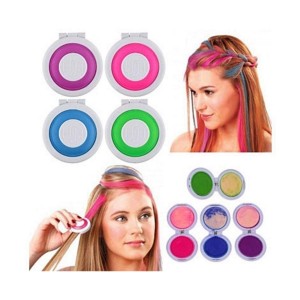 Pack Of 4 Temporary Hair Chalks Hot Huez - Multicolour