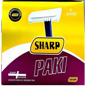 Pack of 6 Pcs sharp Paki Razor For Men sharp Paki Razor