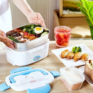 Portable Electric Lunch Box Tiffin Box Electronic Heating Lunch Box Portable Electric Food Warmer for Office / School AND OUT DOOR