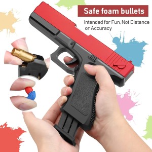 Soft Bullets Glock Gun Toy Manual Airsoft Gun With Silencer For Kids Adults