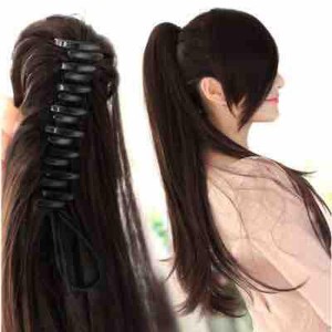 Straight catcher hair extension for girls, ponytail hair extension
