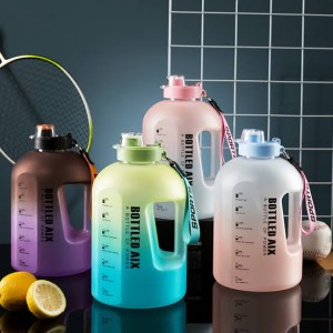 Water bottle Ergonomic Leak proof Transparent Large capacity BPA free Lightweight for Gym Outdoor sport Travel Fitness Camping