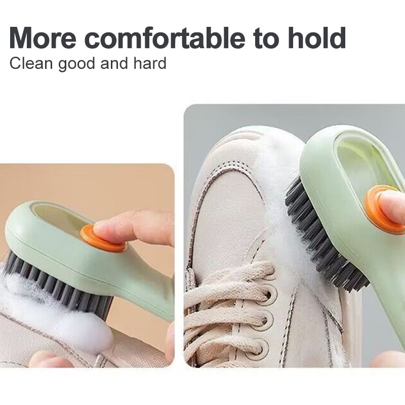 Long Handle Automatic Liquid Washing Cleaning Brush Portable