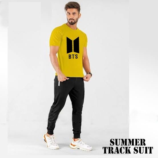 Buy New Summer Tracksuit BTS Printed Tshirt Trouser at Lowest Price in  Pakistan